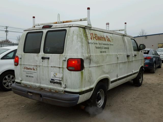 2B7HB11Y92K142193 - 2002 DODGE RAM VAN B1 WHITE photo 4