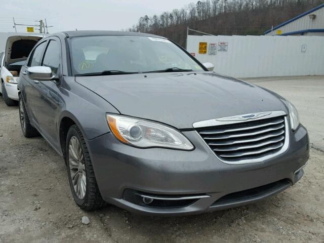 1C3CCBCG7CN236410 - 2012 CHRYSLER 200 LIMITE GRAY photo 1