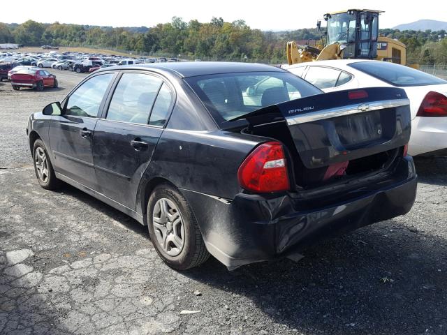 1G1ZS57F17F267866 - 2007 CHEVROLET MALIBU LS შავი ფოტო 3