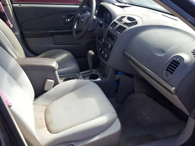 1G1ZS57F17F267866 - 2007 CHEVROLET MALIBU LS შავი ფოტო 5