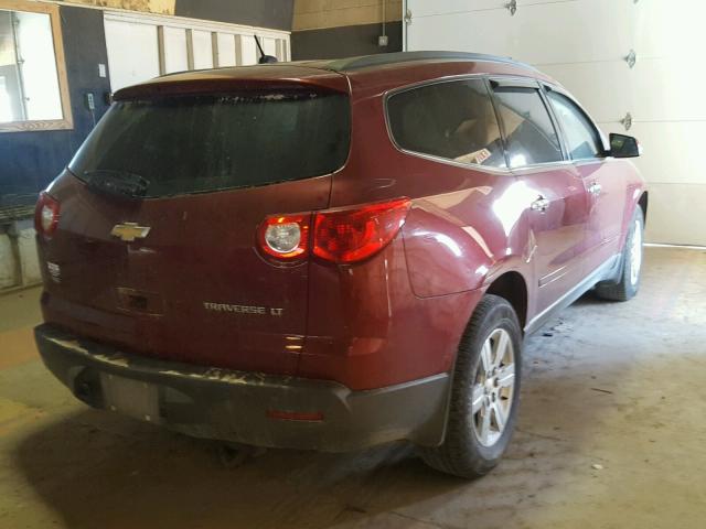 1GNLVFED5AJ214322 - 2010 CHEVROLET TRAVERSE L RED photo 4