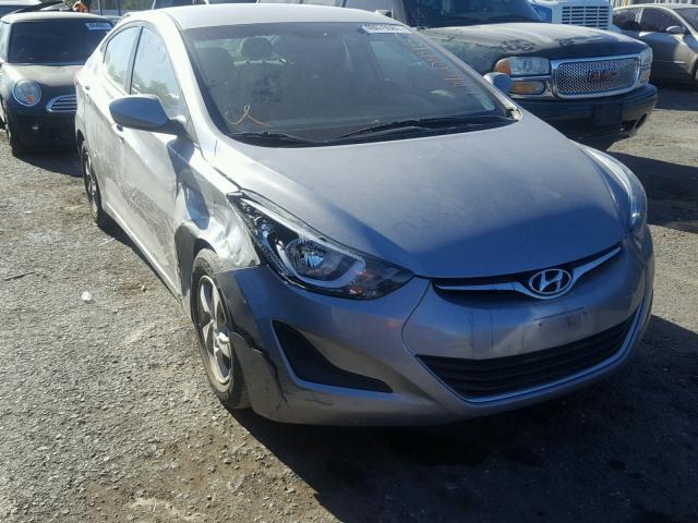 5NPDH4AEXFH583071 - 2015 HYUNDAI ELANTRA SE SILVER photo 1