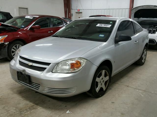 1G1AK15F577243153 - 2007 CHEVROLET COBALT LS SILVER photo 2