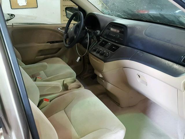 5FNRL38227B096487 - 2007 HONDA ODYSSEY LX GOLD photo 5