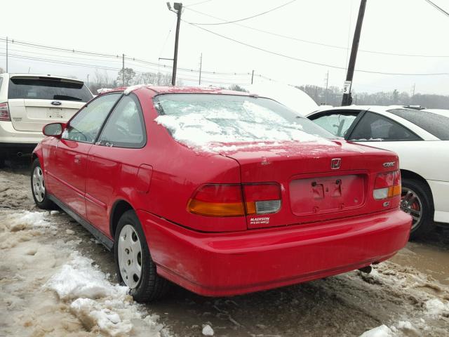 1HGEJ8247WL128648 - 1998 HONDA CIVIC EX RED photo 3