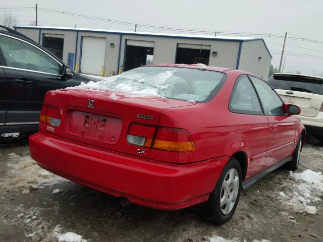 1HGEJ8247WL128648 - 1998 HONDA CIVIC EX RED photo 4