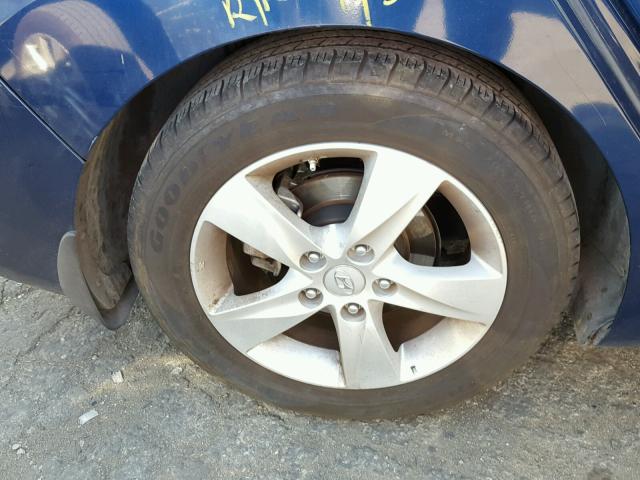 KMHDH4AE9DU730706 - 2013 HYUNDAI ELANTRA GL BLUE photo 9