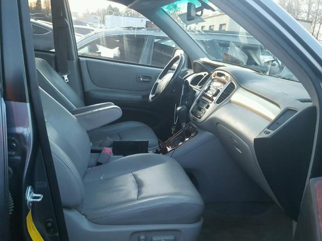 JTEDW21A570022827 - 2007 TOYOTA HIGHLANDER BLUE photo 5