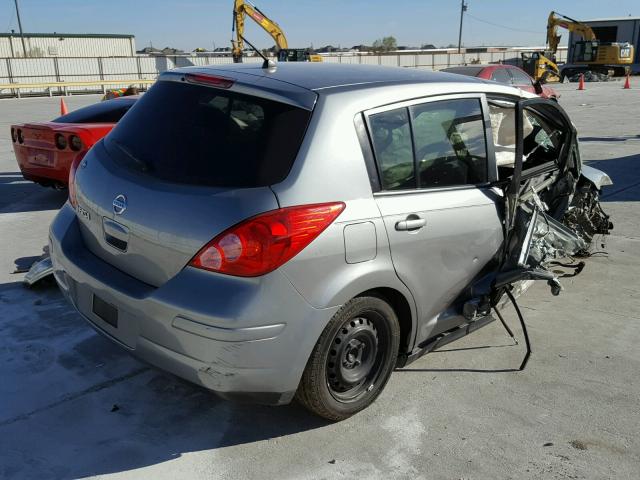 3N1BC13E99L463450 - 2009 NISSAN VERSA S SILVER photo 4