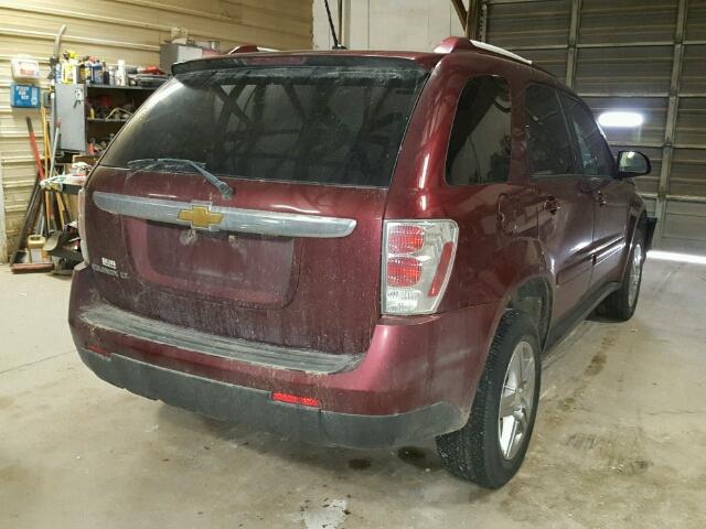 2CNDL53FX96201345 - 2009 CHEVROLET EQUINOX LT MAROON photo 4