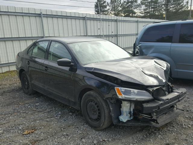 3VW2K7AJ5EM382918 - 2014 VOLKSWAGEN JETTA BASE BLACK photo 1
