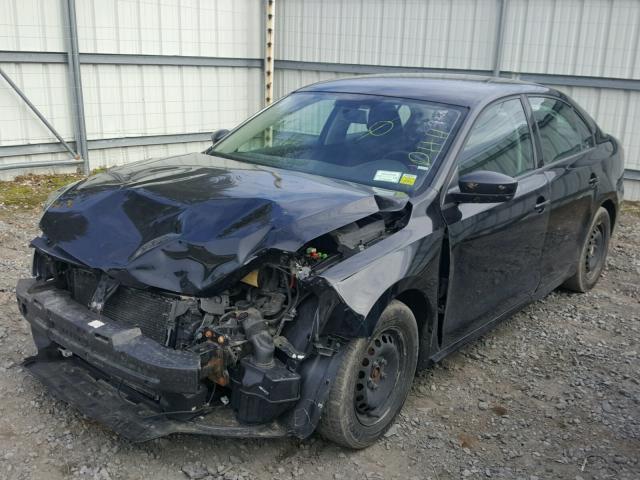 3VW2K7AJ5EM382918 - 2014 VOLKSWAGEN JETTA BASE BLACK photo 2