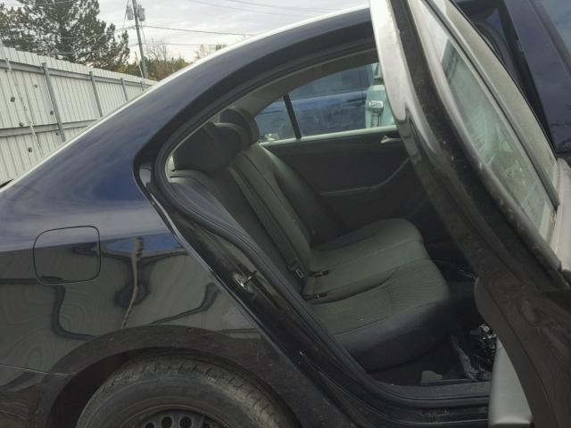 3VW2K7AJ5EM382918 - 2014 VOLKSWAGEN JETTA BASE BLACK photo 6