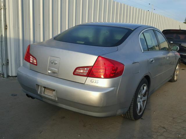 JNKCV51E93M018448 - 2003 INFINITI G35 SILVER photo 4