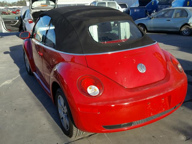 3VWRG31Y07M421911 - 2007 VOLKSWAGEN NEW BEETLE RED photo 3