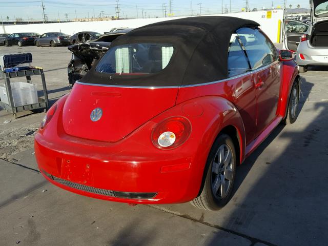 3VWRG31Y07M421911 - 2007 VOLKSWAGEN NEW BEETLE RED photo 4