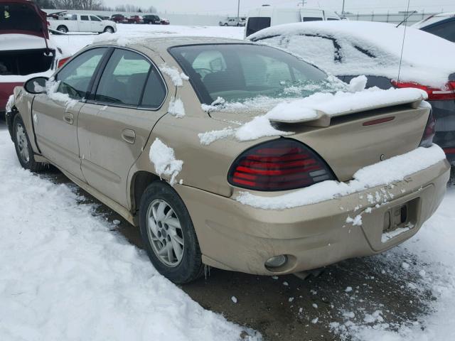 1G2NF52E64M689376 - 2004 PONTIAC GRAND AM S 棕色 照片 3