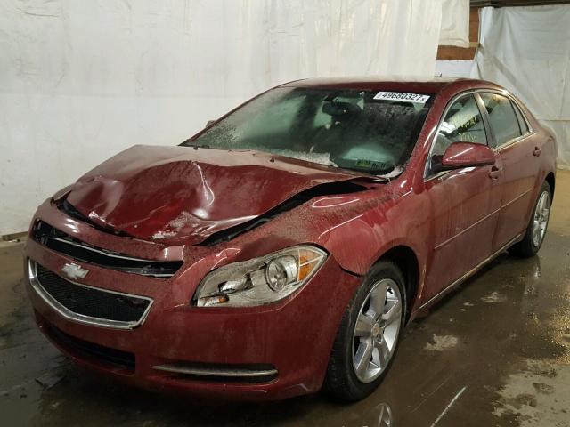 1G1ZC5E14BF331749 - 2011 CHEVROLET MALIBU 1LT BURGUNDY photo 2