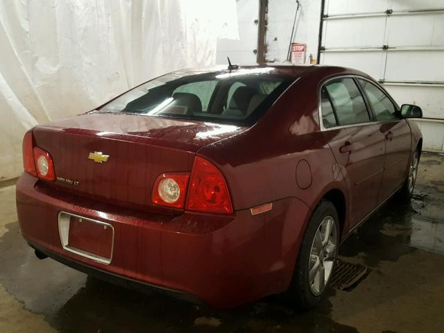 1G1ZC5E14BF331749 - 2011 CHEVROLET MALIBU 1LT BURGUNDY photo 4