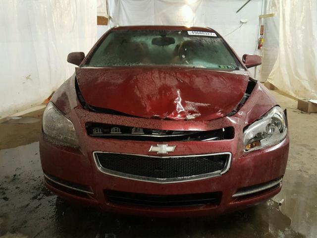 1G1ZC5E14BF331749 - 2011 CHEVROLET MALIBU 1LT BURGUNDY photo 9