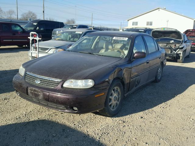 1G1NE52M2W6139906 - 1998 CHEVROLET MALIBU LS მუქწითელი ფოტო 2