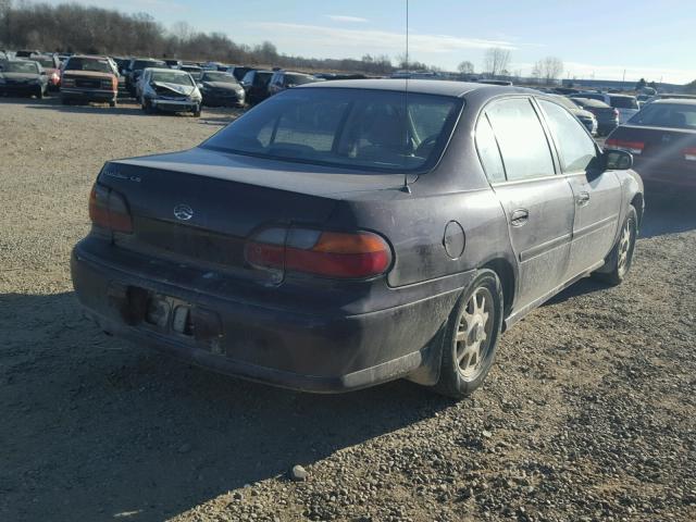 1G1NE52M2W6139906 - 1998 CHEVROLET MALIBU LS მუქწითელი ფოტო 4