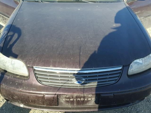 1G1NE52M2W6139906 - 1998 CHEVROLET MALIBU LS მუქწითელი ფოტო 7