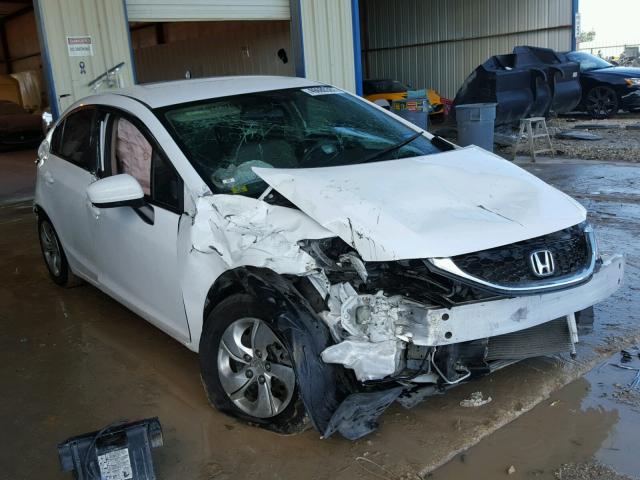 19XFB2F56EE046076 - 2014 HONDA CIVIC LX WHITE photo 1