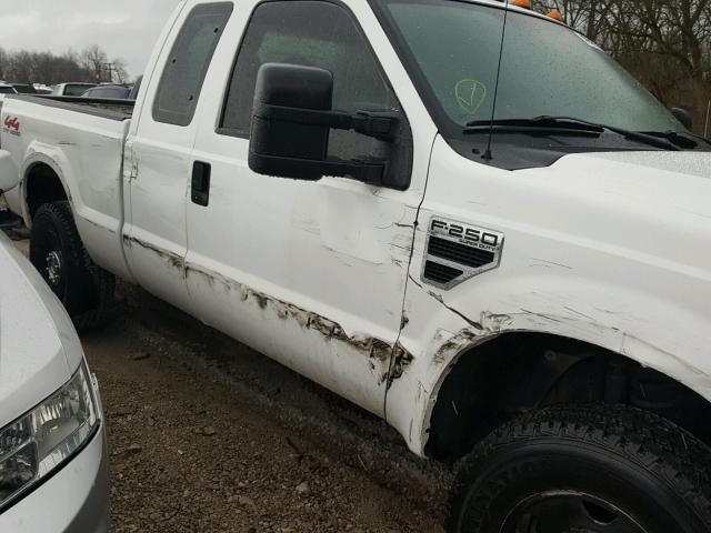 1FTSX21538ED47704 - 2008 FORD F250 SUPER WHITE photo 9