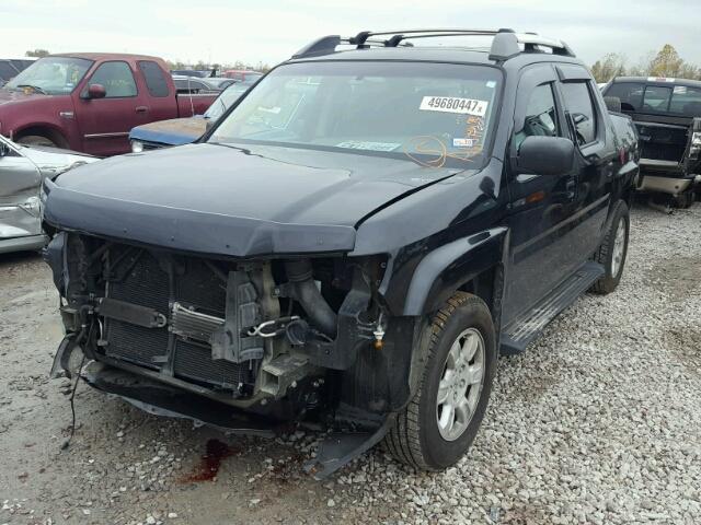 2HJYK16377H501733 - 2007 HONDA RIDGELINE BLACK photo 2