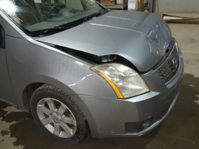 3N1AB61E47L601293 - 2007 NISSAN SENTRA 2.0 GRAY photo 9