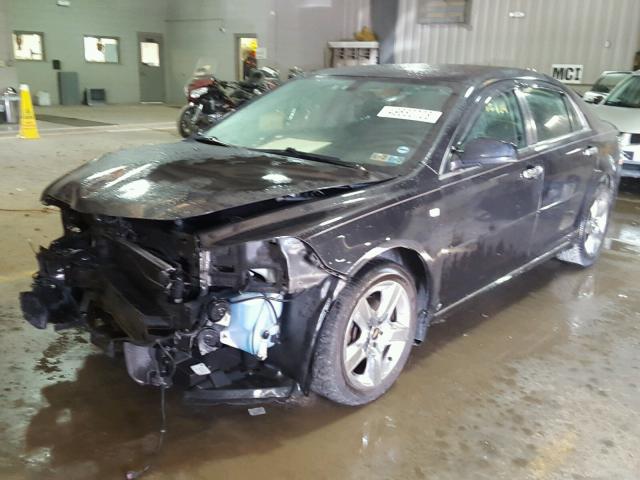 1G1ZH57B78F190885 - 2008 CHEVROLET MALIBU 1LT BLACK photo 2