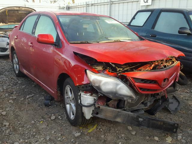 2T1BU4EE4BC651343 - 2011 TOYOTA COROLLA L RED photo 1