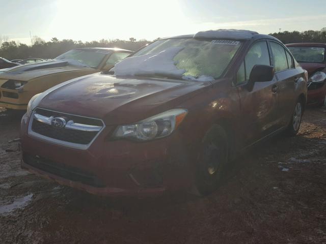 JF1GJAA61DH025880 - 2013 SUBARU IMPREZA BA MAROON photo 2