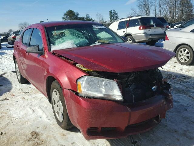 1B3CC4FB9AN102133 - 2010 DODGE AVENGER SX RED photo 1