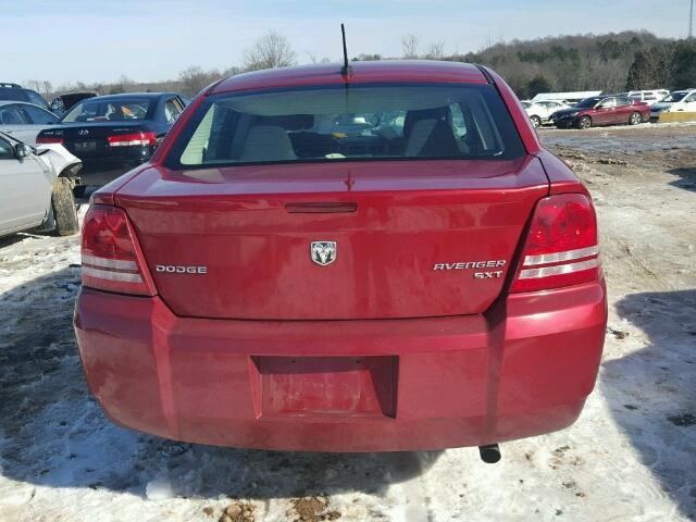 1B3CC4FB9AN102133 - 2010 DODGE AVENGER SX RED photo 10