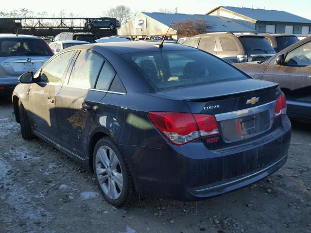 1G1PG5SB9E7380534 - 2014 CHEVROLET CRUZE LTZ GRAY photo 3