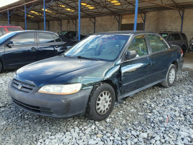 1HGCF86621A107652 - 2001 HONDA ACCORD VAL GREEN photo 2