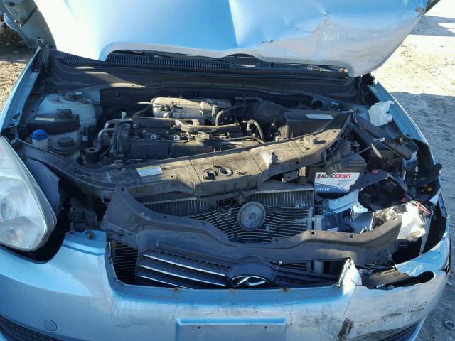 KMHCN46C97U132731 - 2007 HYUNDAI ACCENT GLS BLUE photo 7