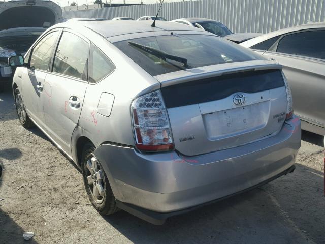 JTDKB20U377569489 - 2007 TOYOTA PRIUS SILVER photo 3