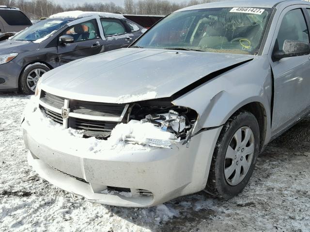 1B3LC46RX8N232087 - 2008 DODGE AVENGER SE SILVER photo 9