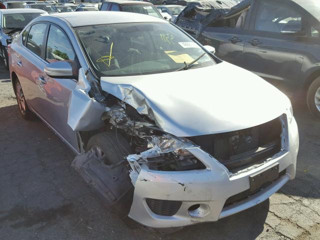 3N1AB7AP1FY373942 - 2015 NISSAN SENTRA S SILVER photo 1