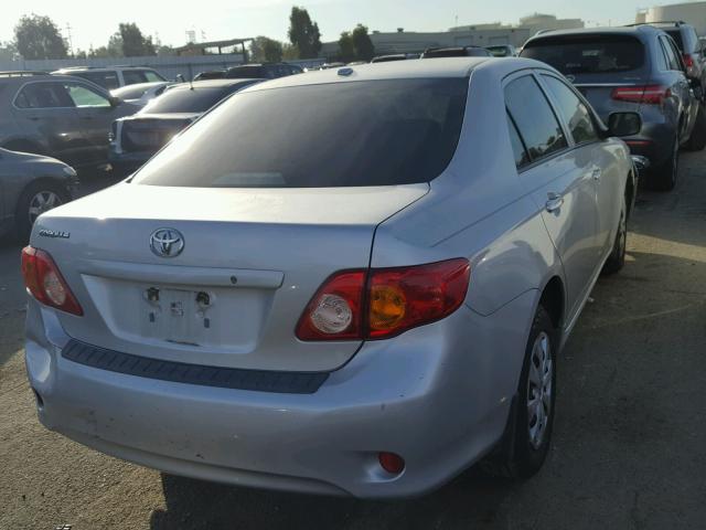 1NXBU40E39Z118884 - 2009 TOYOTA COROLLA BA SILVER photo 4