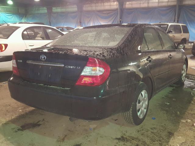 4T1BE32K44U298492 - 2004 TOYOTA CAMRY LE BLACK photo 4