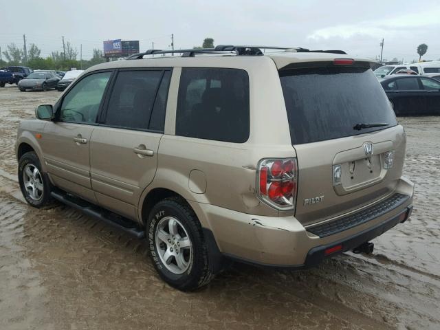 5FNYF285X6B049455 - 2006 HONDA PILOT EX GRAY photo 3