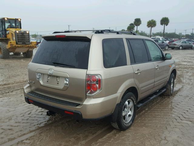 5FNYF285X6B049455 - 2006 HONDA PILOT EX GRAY photo 4