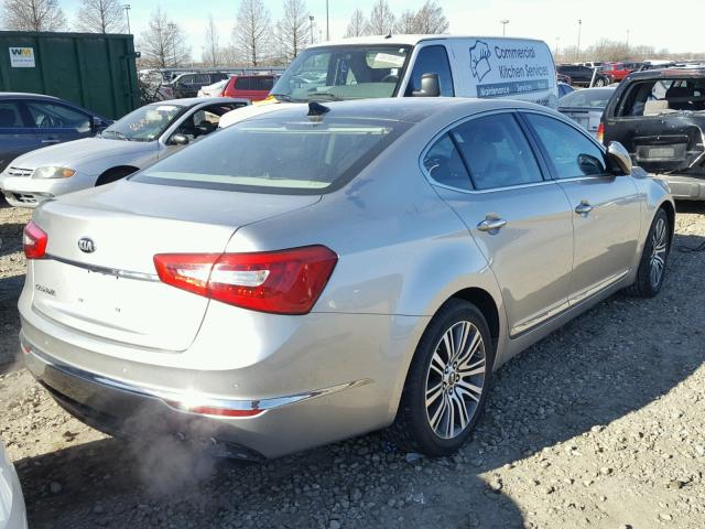 KNALN4D71E5133712 - 2014 KIA CADENZA PR SILVER photo 4