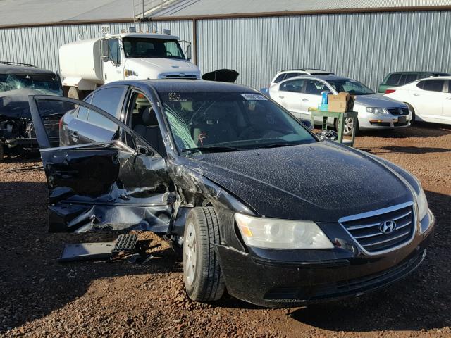 5NPET46C99H463678 - 2009 HYUNDAI SONATA GLS BLACK photo 1