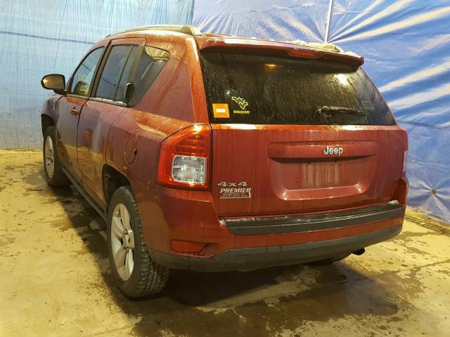 1C4NJDBB3DD245396 - 2013 JEEP COMPASS SP RED photo 3