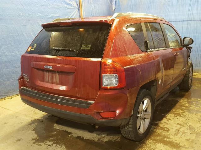 1C4NJDBB3DD245396 - 2013 JEEP COMPASS SP RED photo 4